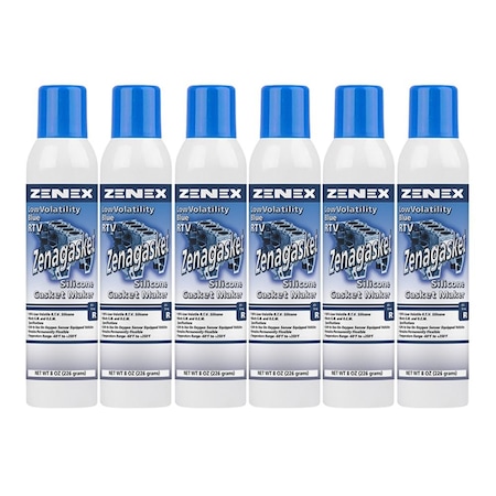 Zenex Zenagasket RTV Blue net 8 oz.cans., 6PK 494575